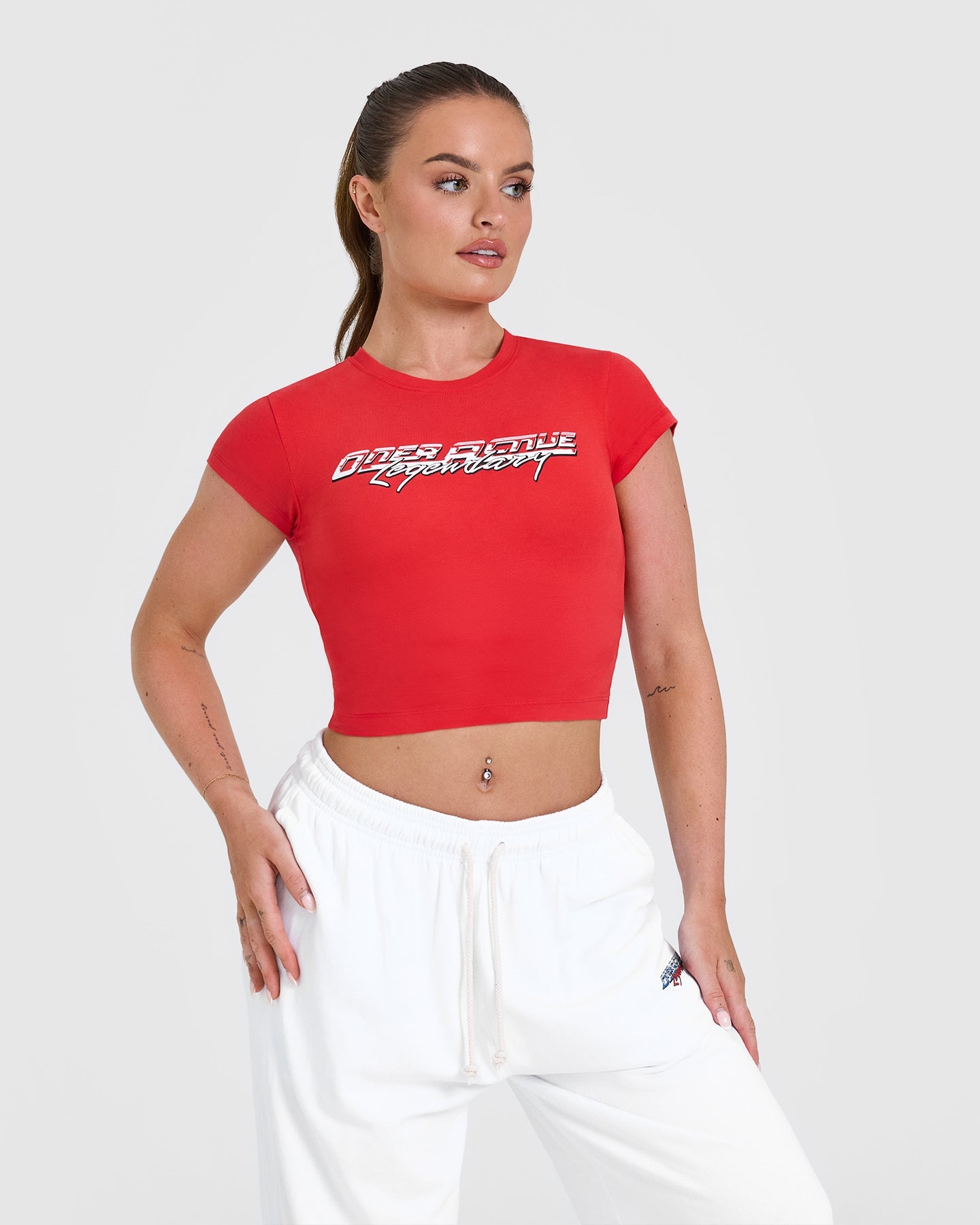 Cotton Baby T-Shirt with Graphic | Muscle Mommy Red