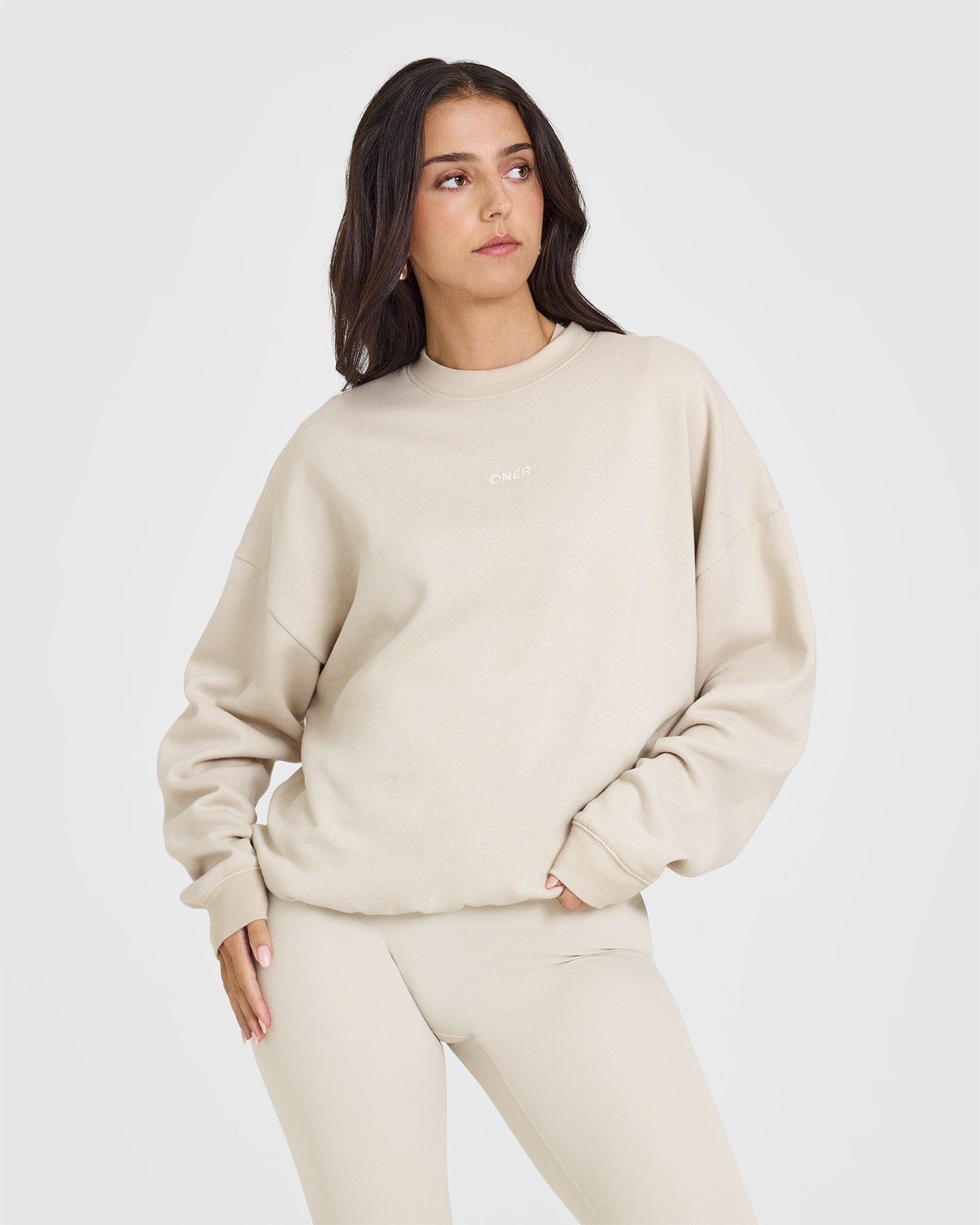 Mid Weight Sweatshirt | Sand