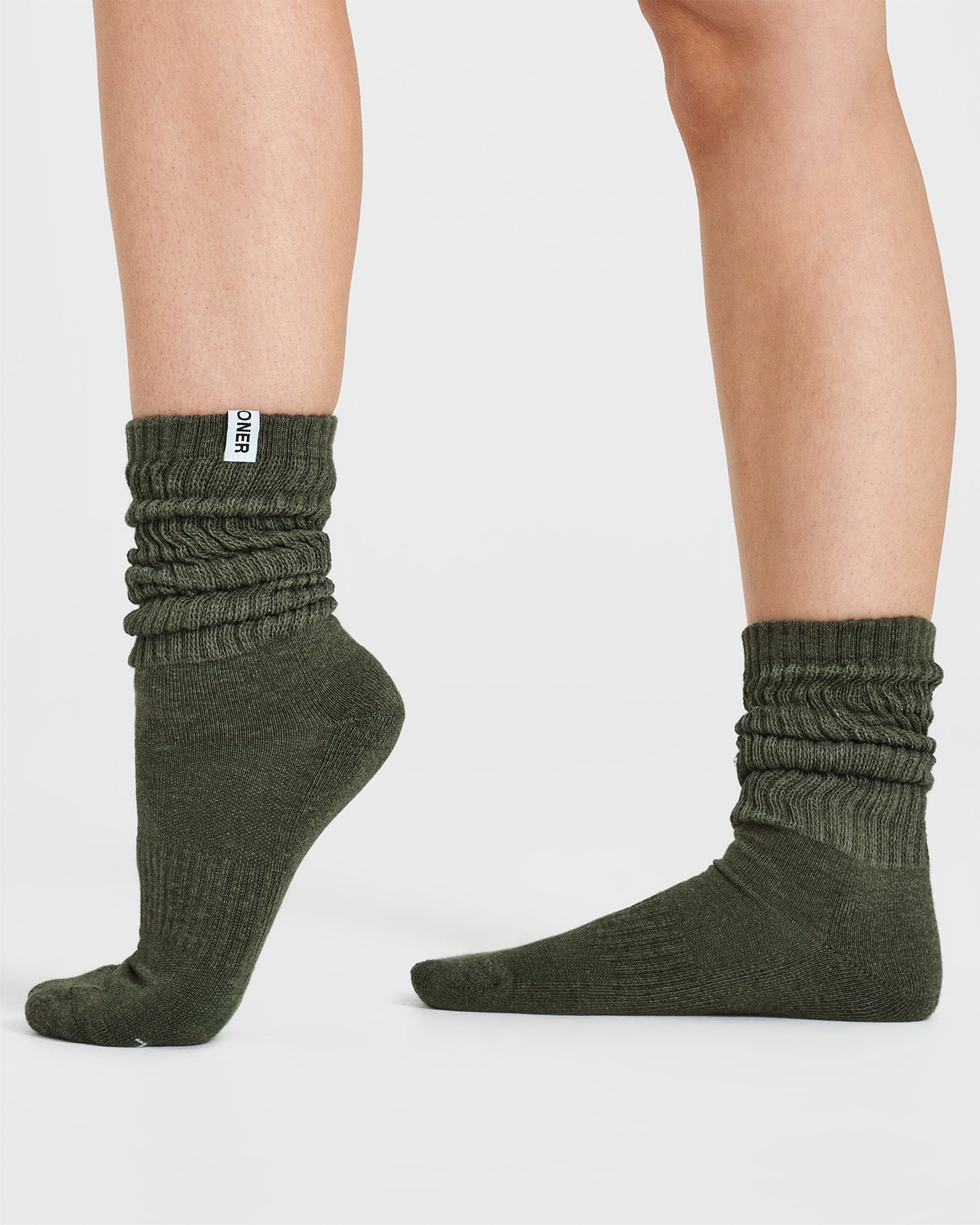 Slouchy Socks 3 Pack | Alpine Green/Sand/Grey - Image 2