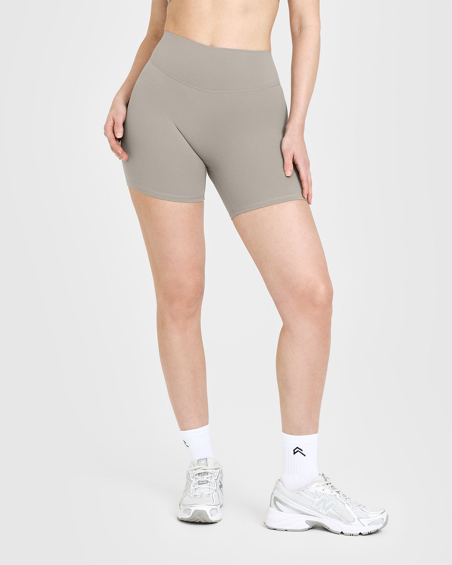 SoftMotion Shorts 6" with White Logo | Warm Sand - Image 2