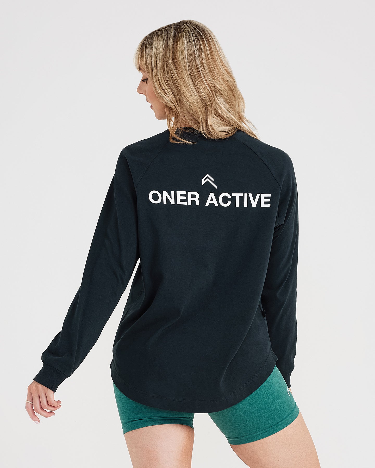 Graphic Oversized Long Sleeve Tee | Washed Black - Image 4