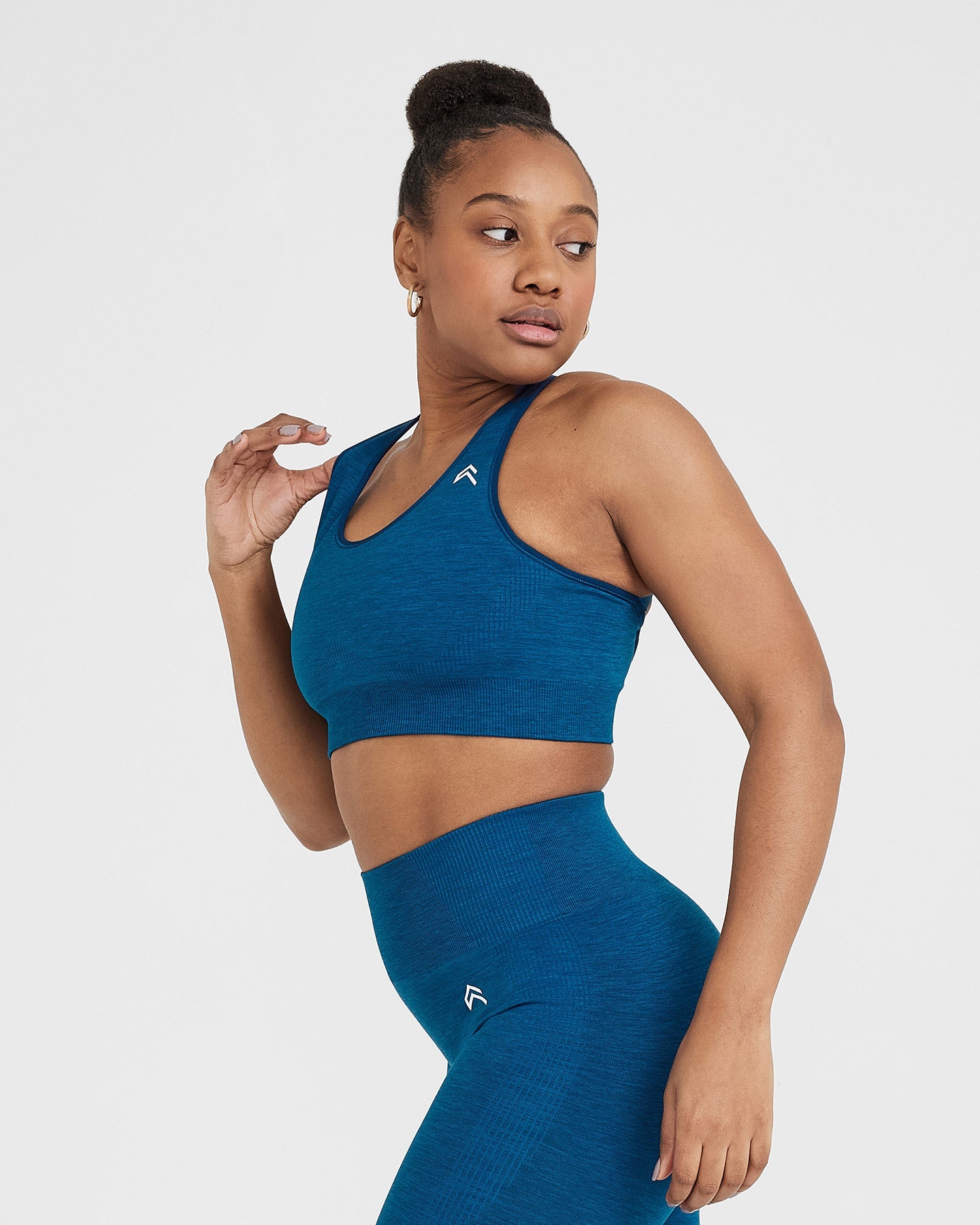 Classic Seamless 2.0 Bralette | Petrol Blue Marl - Image 2