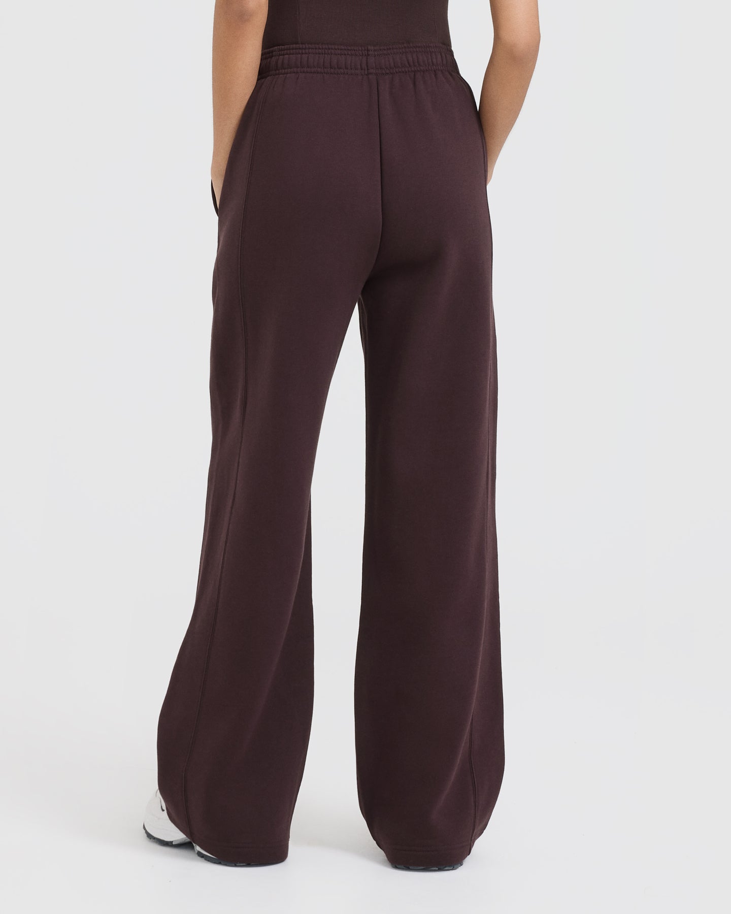 Foundations Straight Leg Joggers | Plum Brown - Image 2