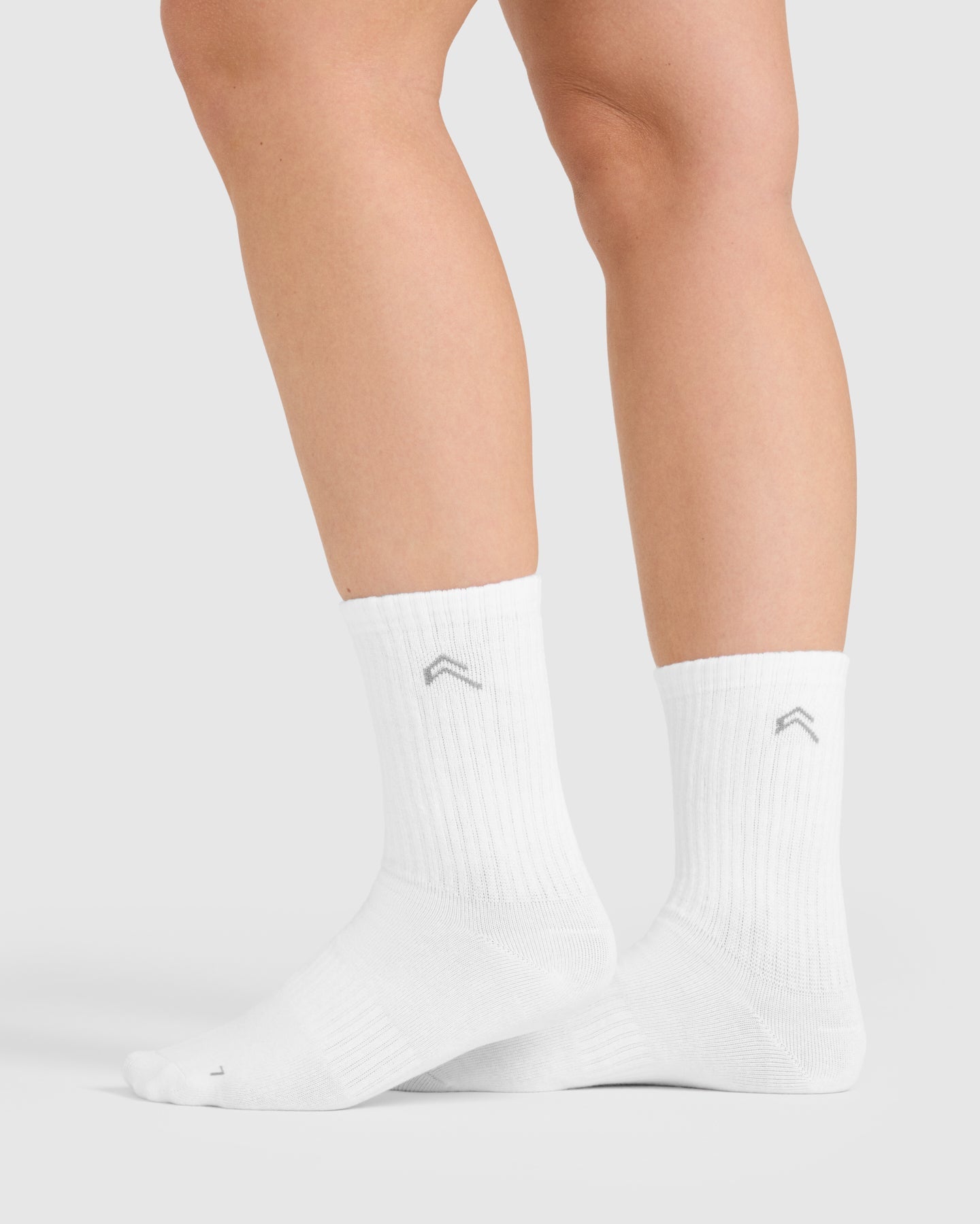 Lightweight Crew Socks 3 Pack | White - Image 3