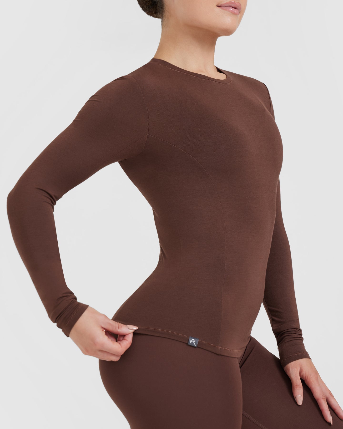 Mellow Soft Long Sleeve Top | Espresso - Image 5