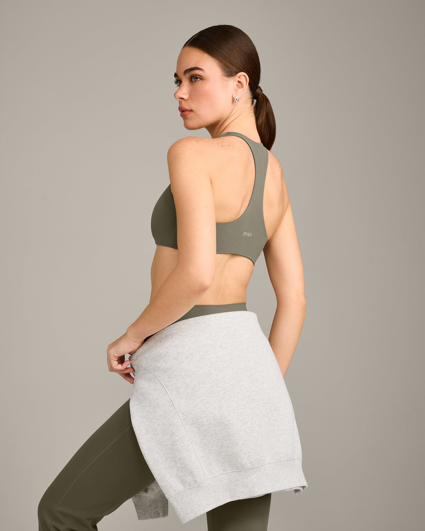 SoftMotion Bralette with Grey Logo | Alpine Green - Image 2