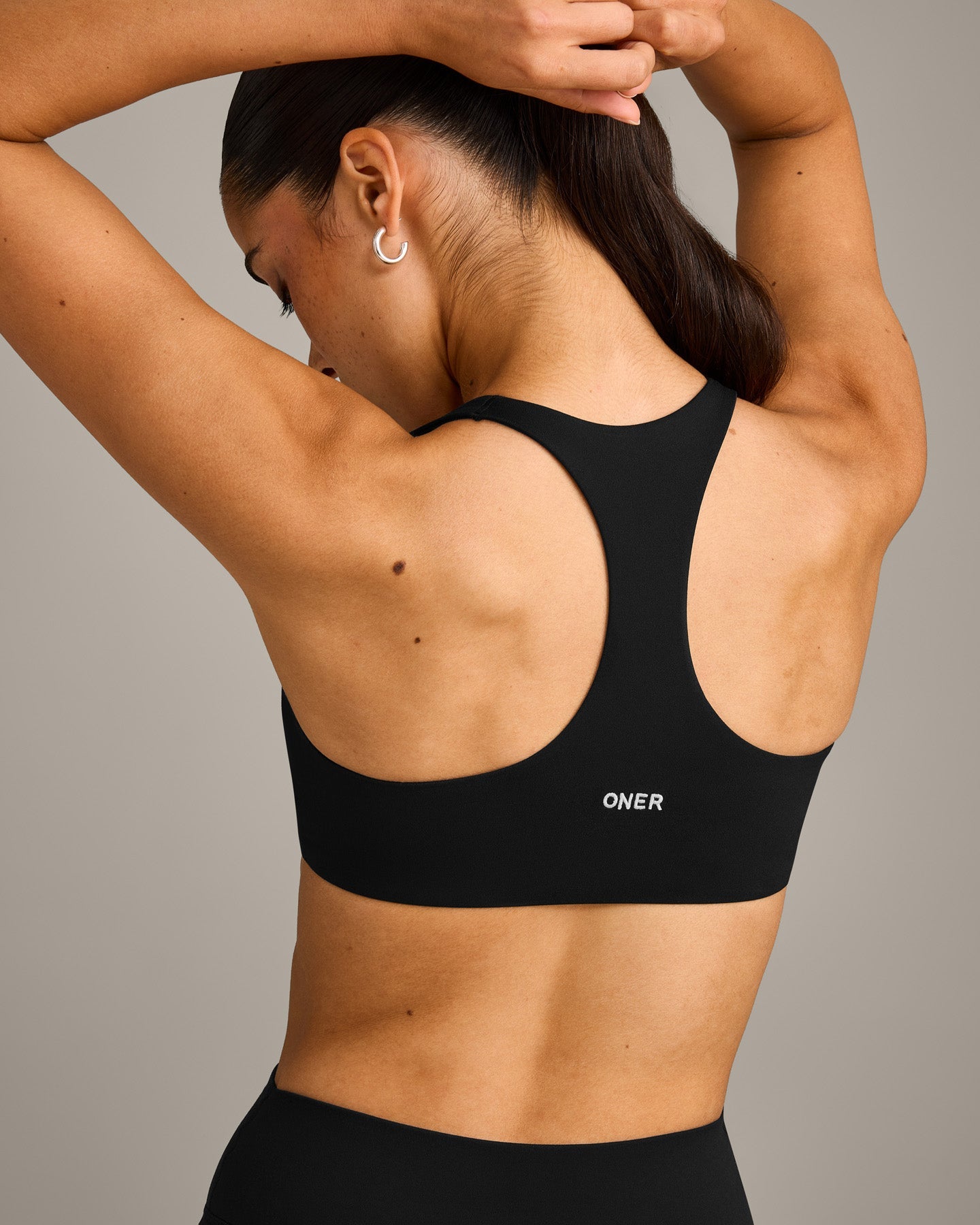 SoftMotion Bralette with Grey Logo | Black - Image 2