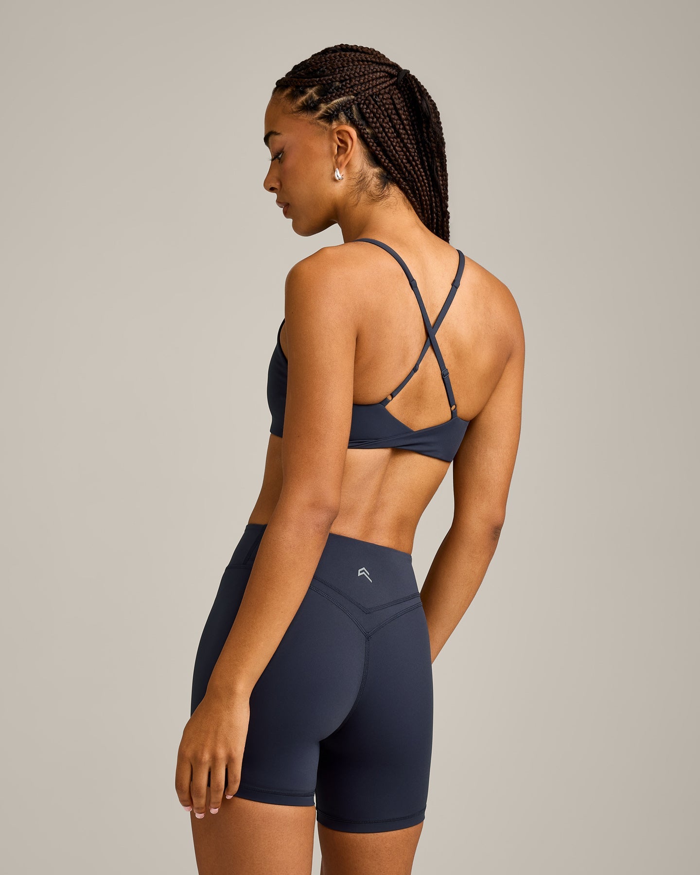 UnifiedMove Micro Bralette with Reflective Logo | True Blue - Image 2