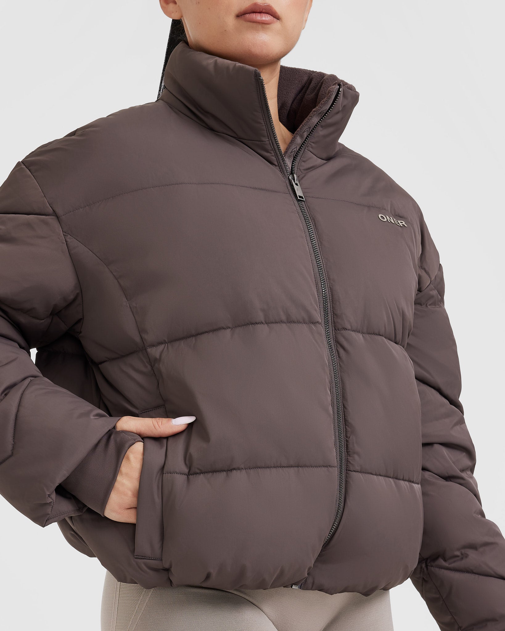 Puffer Jacket | Deep Mauve - Image 4