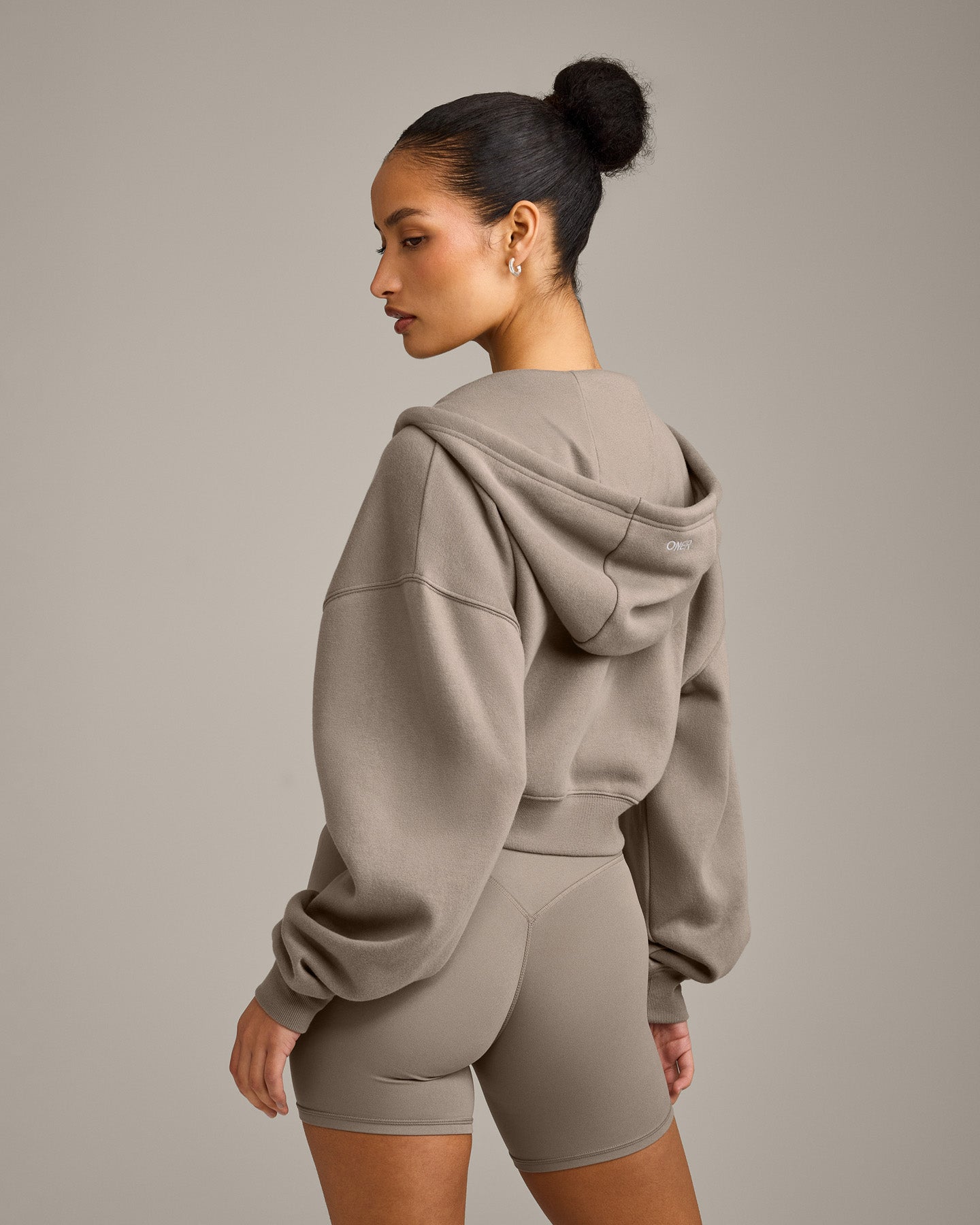 Foundations All Season Cropped Zip Through Hoodie | Minky - Image 6
