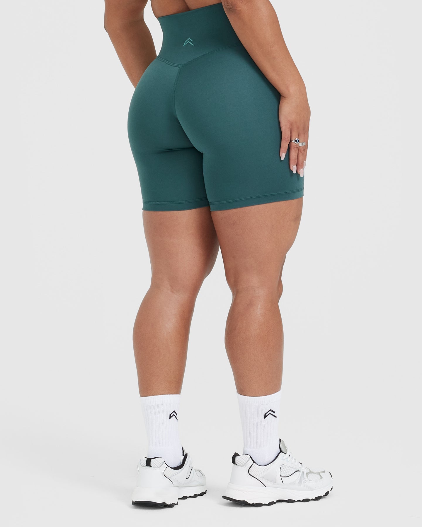Timeless High Waisted Shorts 6" | Marine Teal - Image 2