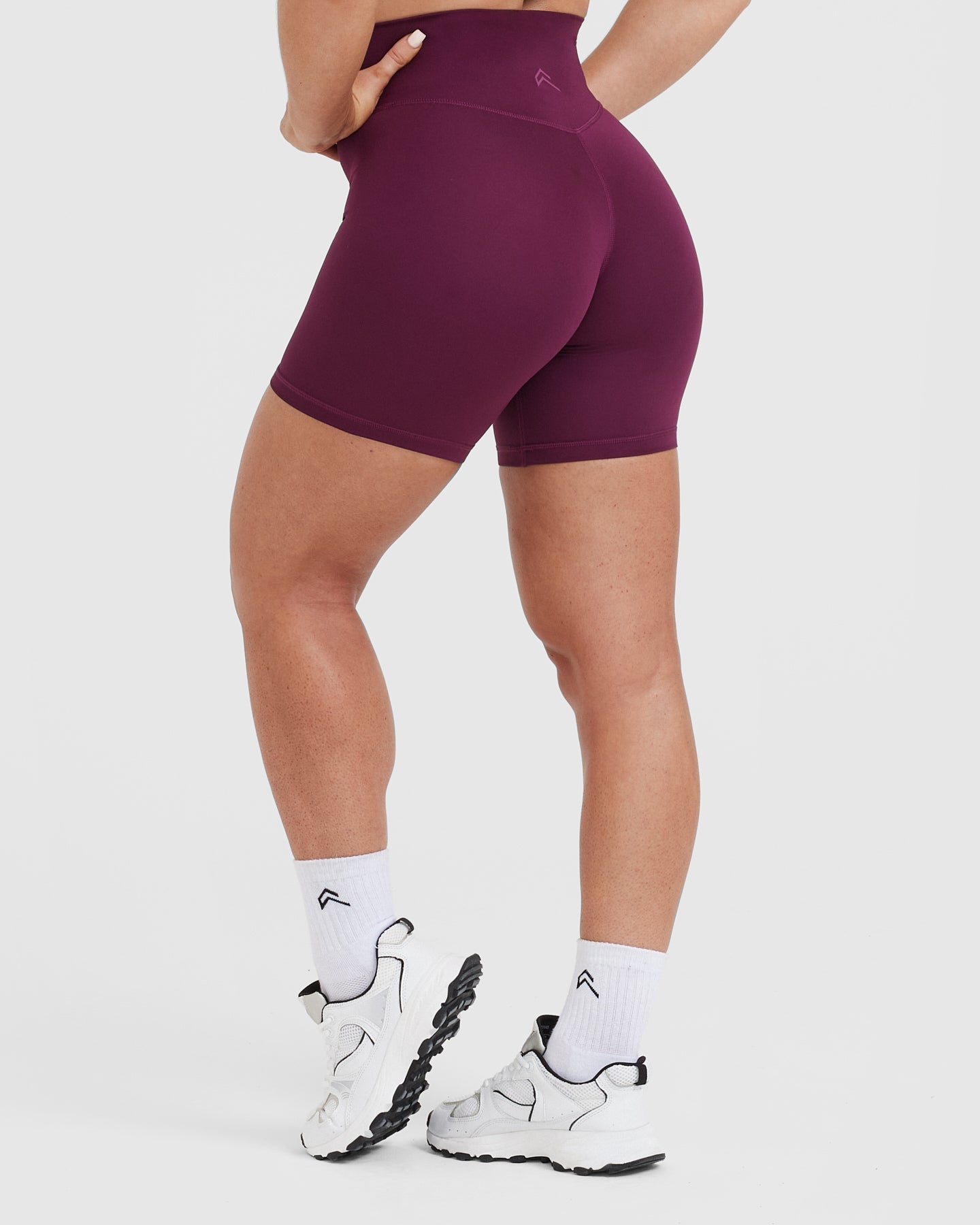 Timeless High Waisted Shorts 6" | Ripe Fig - Image 2