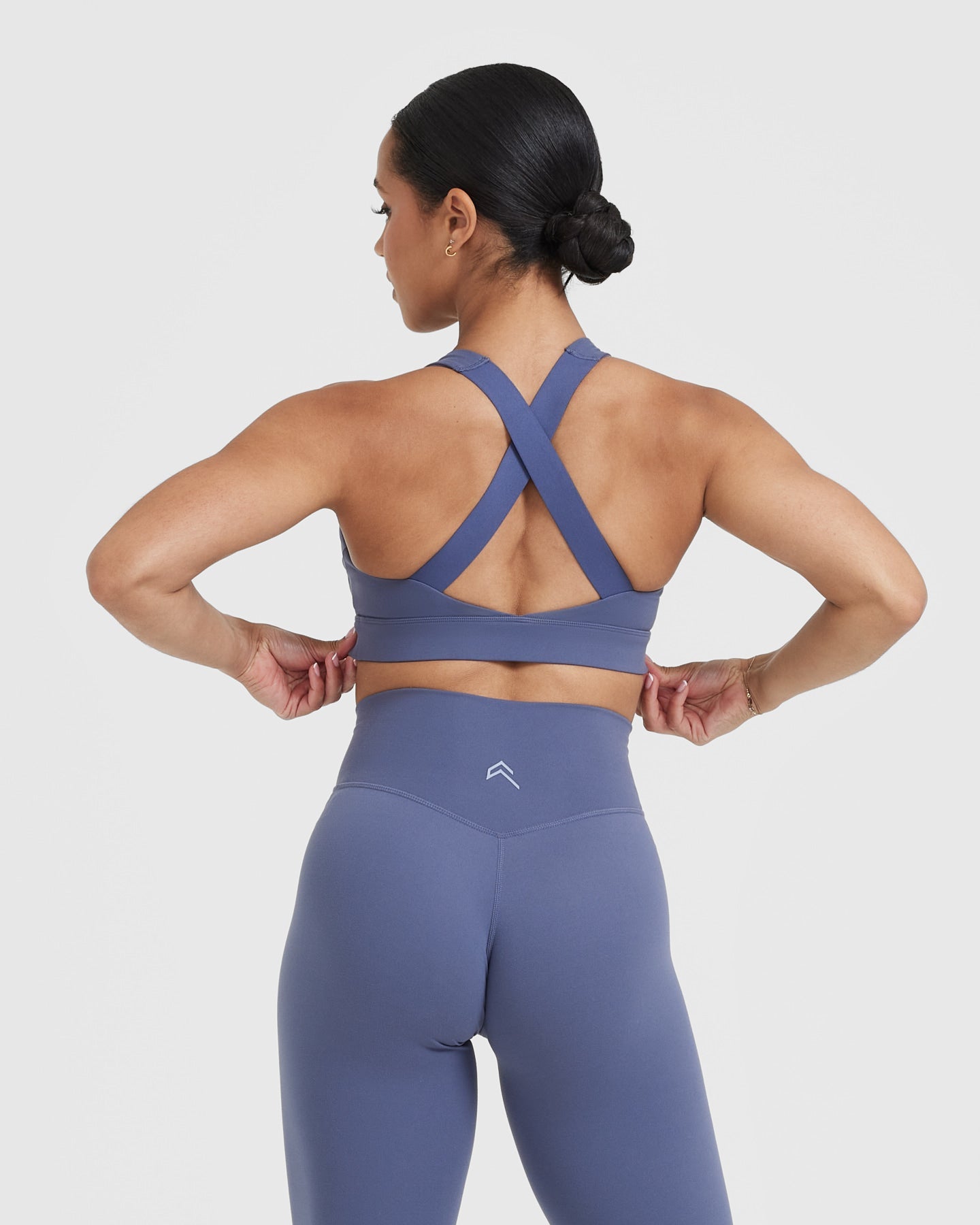 Timeless Wide Strap Sports Bra | Slate Blue - Image 2