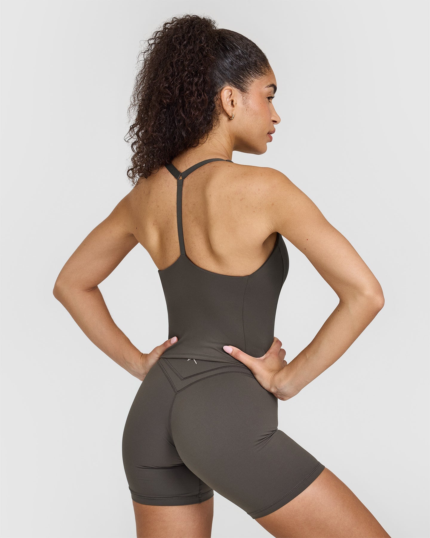 Timeless Square Neck Mid Vest | Deep Taupe - Image 2